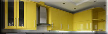 (356) Кухня МДФ, цвет "Венге - Оливковый глянец", фасад "Модерн"