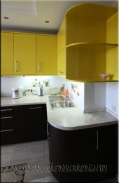 (356) Кухня МДФ, цвет "Венге - Оливковый глянец", фасад "Модерн"