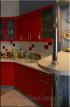 (226) Кухня МДФ, эмаль, цвет "Красный"